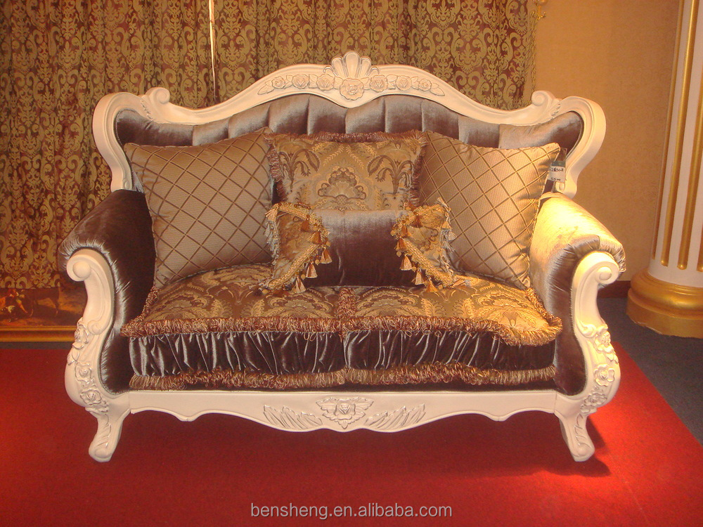S2130 foshan shunde muebles sofá tallado a mano de madera de ...