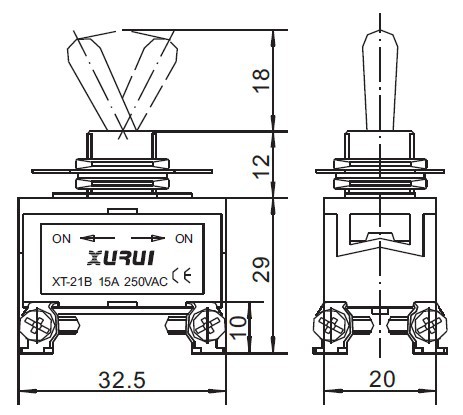 オフトグルスイッチオン10a/15a/16a250v付きul、 tuv、 ce承認仕入れ・メーカー・工場