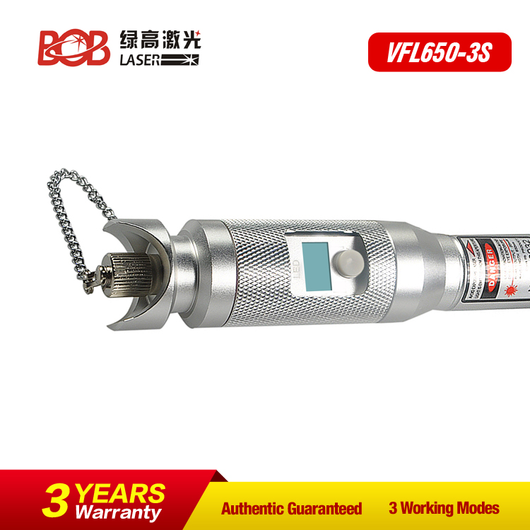 Light Source Pen Type Fiber Optic Visual Fault Locator design of Screen (BOB-VFL650-3S)