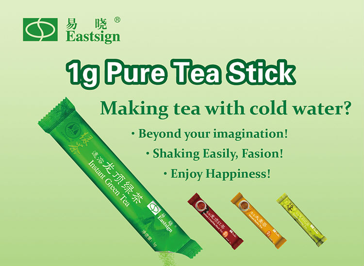 wholesale pure instant tea stick, instant black tea powder 1g 100 natural,China Eastsign price