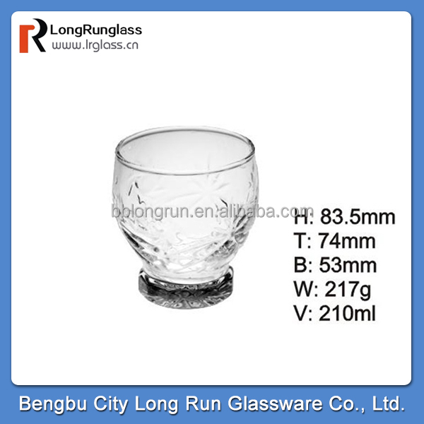 LongRun 350ml elegant design red wine glass cup&fruit drinks glass glass top sale