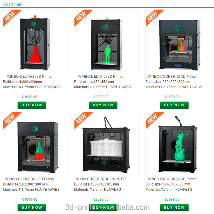 大規模な3dwinbo高速プリンタを構築45*31*50サイズとセンチメートル3キロフィラメント小売価格usd2999/set問屋・仕入れ・卸・卸売り