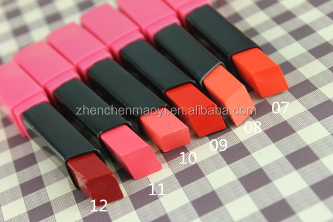 24色スクエア形状マット カラー口紅個別ピンク カラー梱包箱 問屋・仕入れ・卸・卸売り
