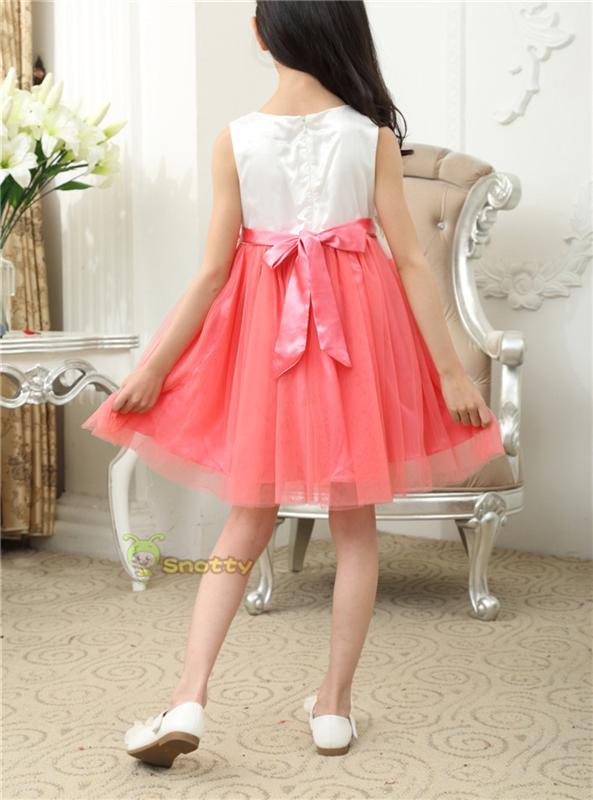 ファッションスタイルのフラワーガールのドレス結婚式のための女の子のドレス熱い販売ノースリーブ問屋・仕入れ・卸・卸売り