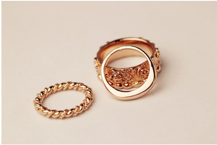 Costume jewelry wedding ring sets