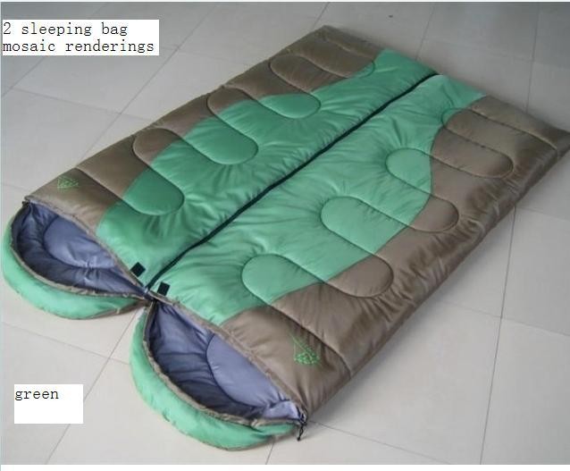 Hot NEW Woutdoor cotton sleeping bag can be spliced envelope-style quality ...