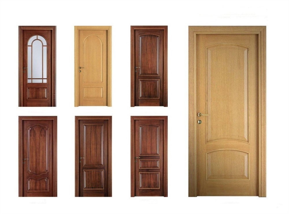 Beautiful Interior Solid Oak Wood Door Natural Color Bedroom Door