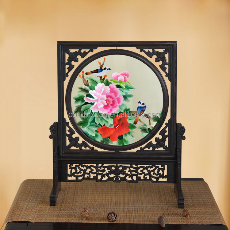 新しい設計家の装飾中国2015手作りのシルクの刺繍仕入れ・メーカー・工場