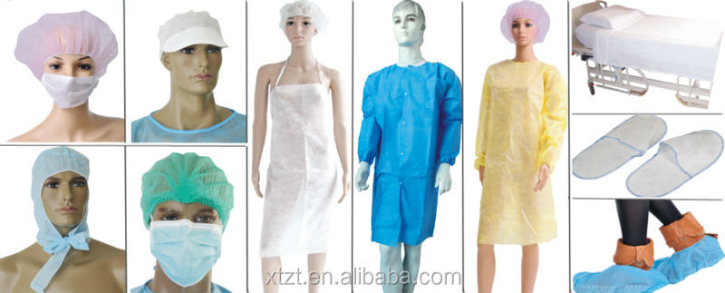 使い捨て不織布を吸収せずに患者のガウン袖や半袖手術のために、 医療用問屋・仕入れ・卸・卸売り