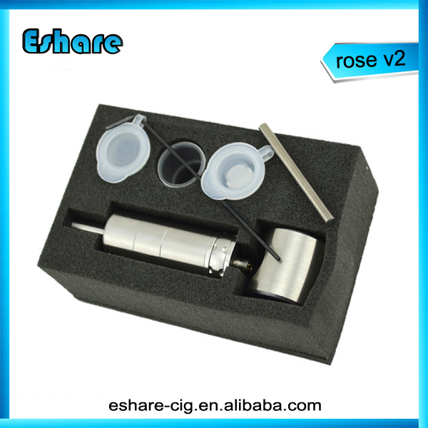 2014 new mechanical mod 1:1 clone RDA rose atomizer v2 high quality rose v2 atomizer