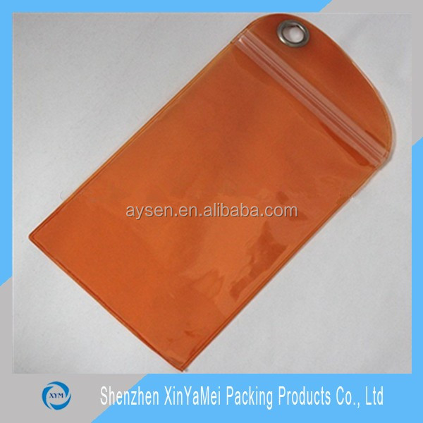clear/navy pvc waterproof smart phone bag
