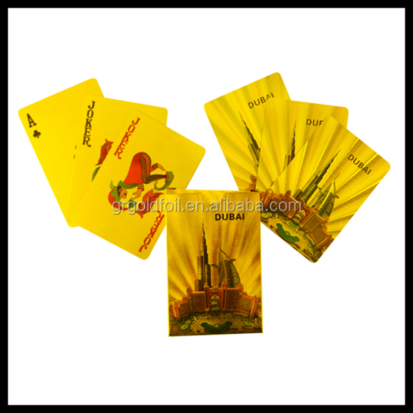 Top Quality Gold Playing Cards Dubai Designs,Various Custom Pokemon