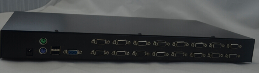 金属シェルビデオ16ポートkvmスイッチャー、 16入力1出力、 usbキーボードとマウス中国製問屋・仕入れ・卸・卸売り