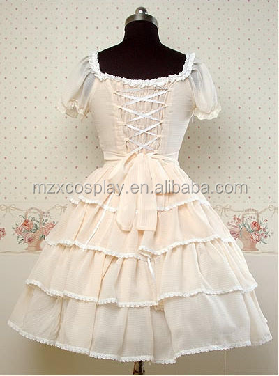 熱い販売の甘いロリータドレス半袖シフォンハロウィンパーティの衣装クリスマス美しさのためのロングドレス問屋・仕入れ・卸・卸売り