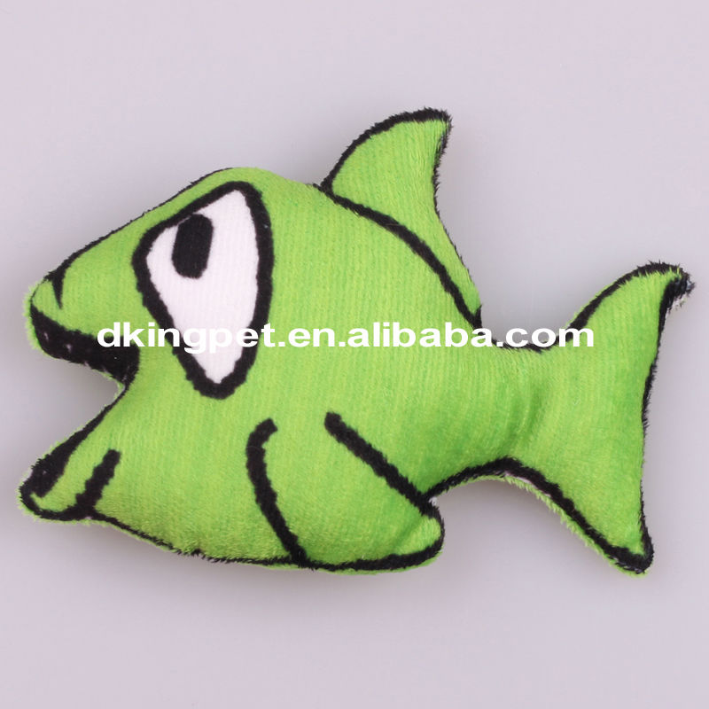 ペット製品の豪華なペット用おもちゃの犬のぬいぐるみのための漫画の魚仕入れ・メーカー・工場