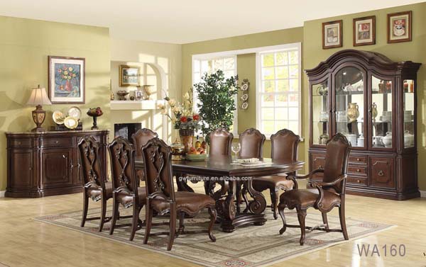 Dubai roble mesas de comedor y sillas wa161 wa162 sets para sala ...