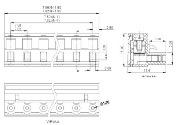 プラグイン可能なターミナルブロック2edgk7.5ミリメートル7.62mm良い品質で仕入れ・メーカー・工場