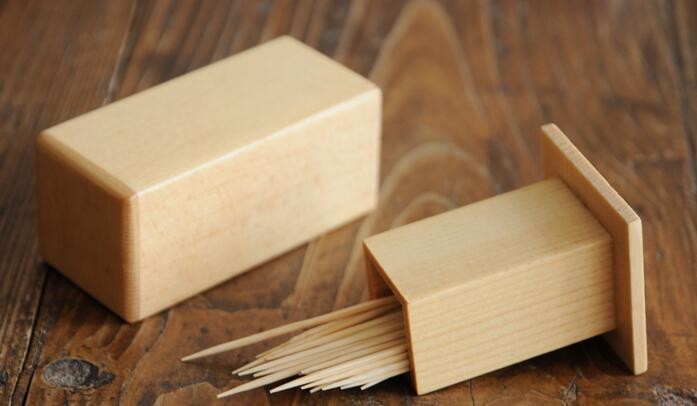 木製クリエイティブウッドトゥースピックホルダー木製つまようじボックス仕入れ・メーカー・工場