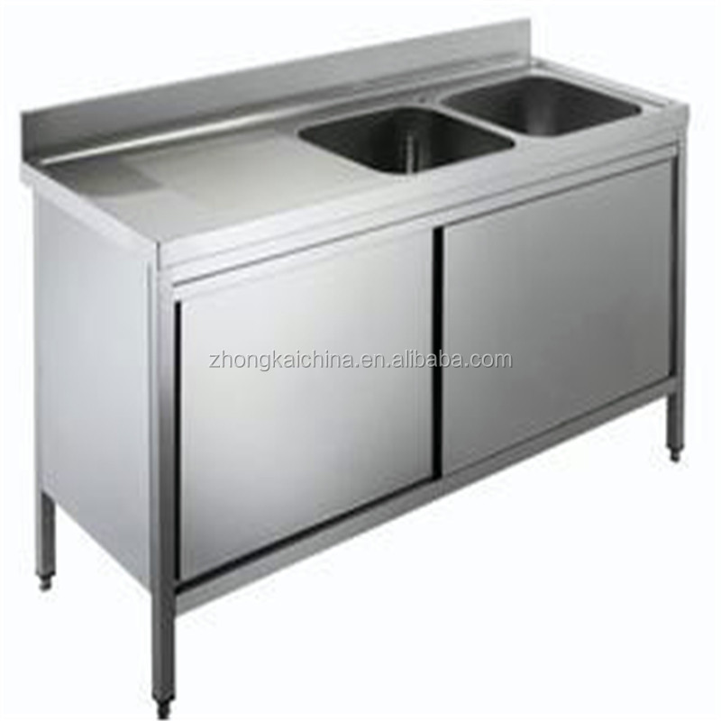 metal kitchen sink base cabinet/stainless steel kitchen sink cabinet