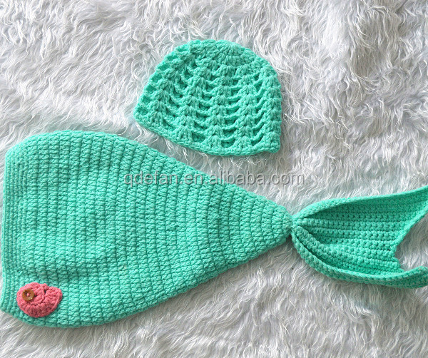 かぎ針編み赤ちゃんのかぎ針編みの人魚の尾衣装の衣装赤ちゃん写真は甘い仕入れ・メーカー・工場
