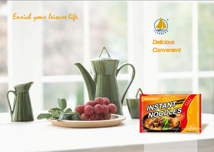 Wheat Fibre Net Bags For 65g Beef Flavor Instant Noodle