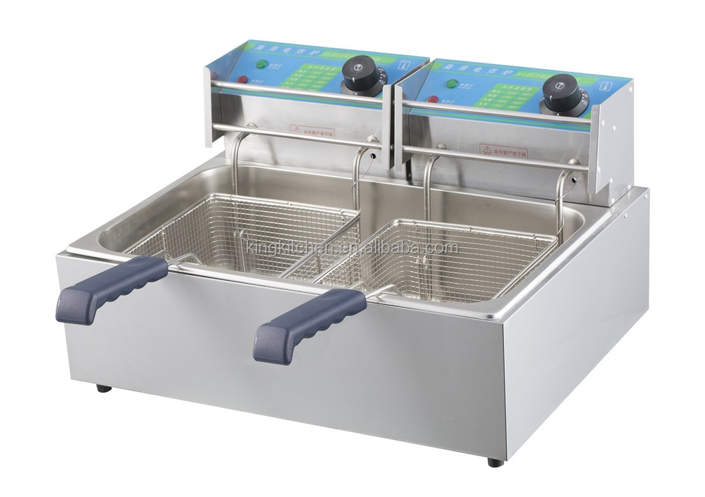 6L DOUBLE DEEP FAT FRYER/ COMMERCIAL DEEP FRYER,China price supplier