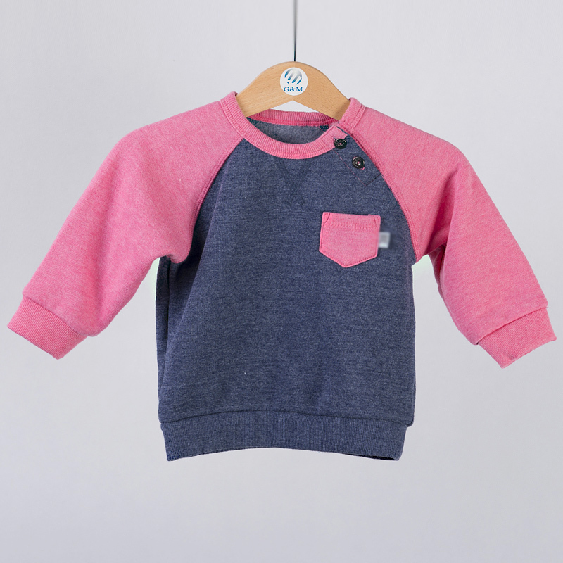 ファッション子供2015ブラシフリース付きプルオーバーのセーターオープンネックのデザイン仕入れ・メーカー・工場
