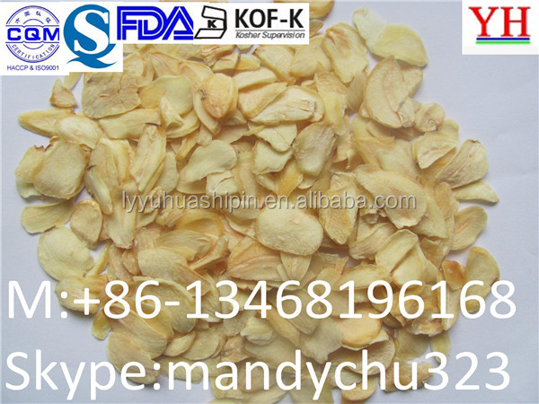 2014 new crop of dried garlic flakes in China-Yuhua foods