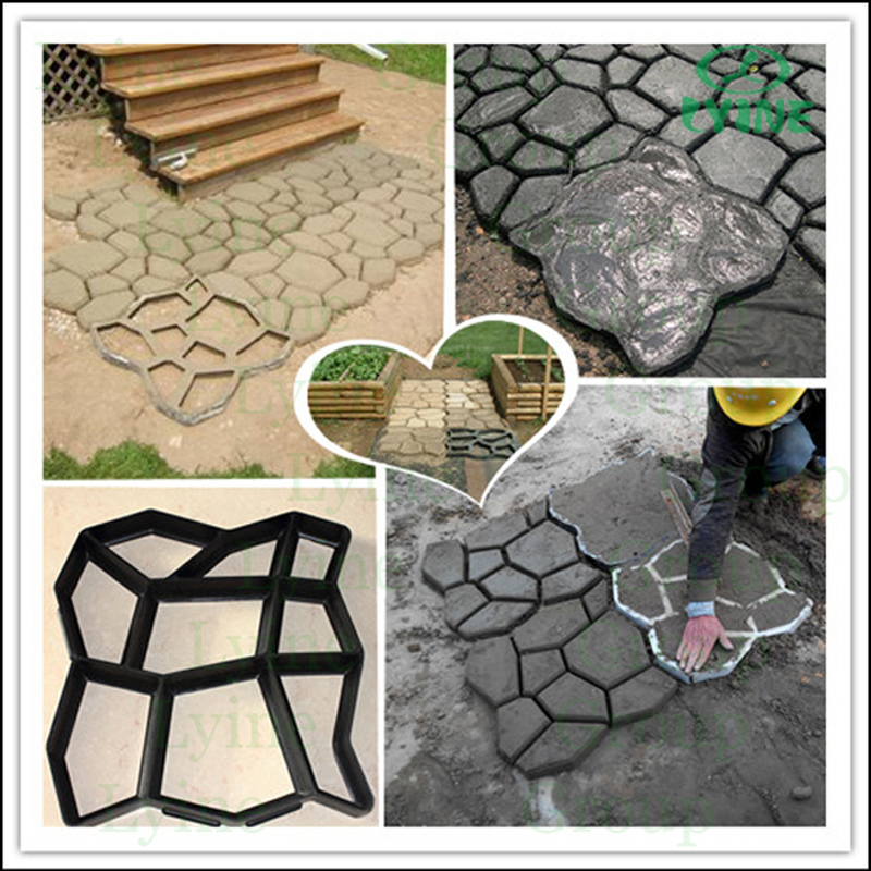 Diy Cobblestone Paving Moulds Concrete Cement Plaster Patio Stone