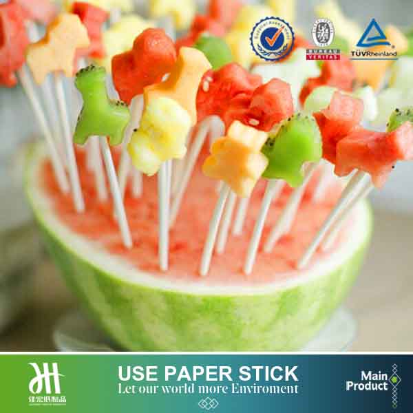 Marshamallow pop stick, paper candy floss stick