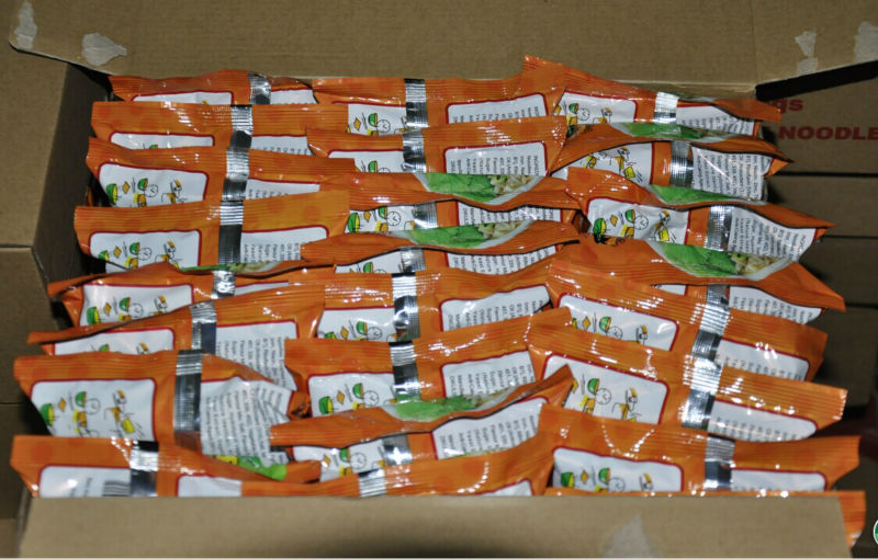 Tasty instant noodle with carton box