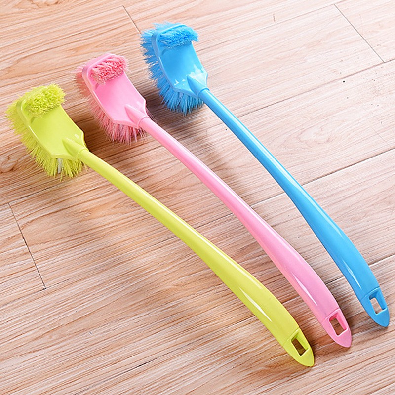 Bulk-buy High Quality Bathroom Long Handle Cleaning Plastic Toilet