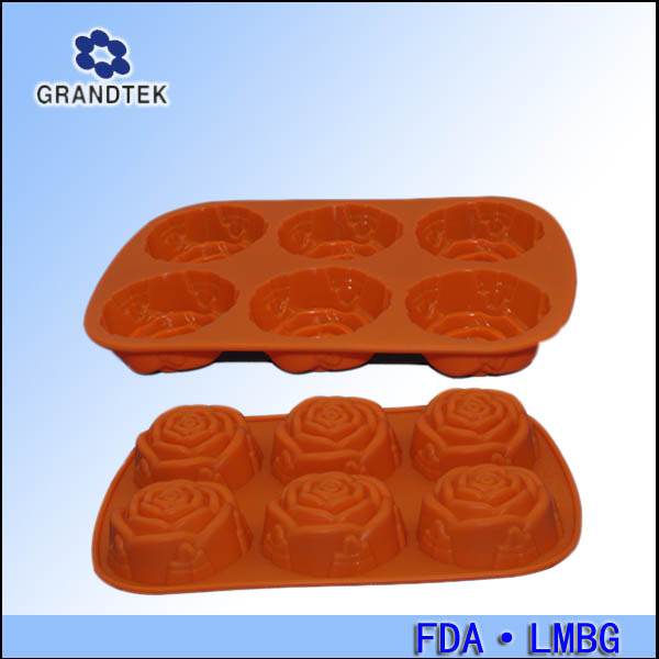 Heart-shape Silicone Ice Chocolate Cake Jelly Candy Mould Mini Tray Pan Cube