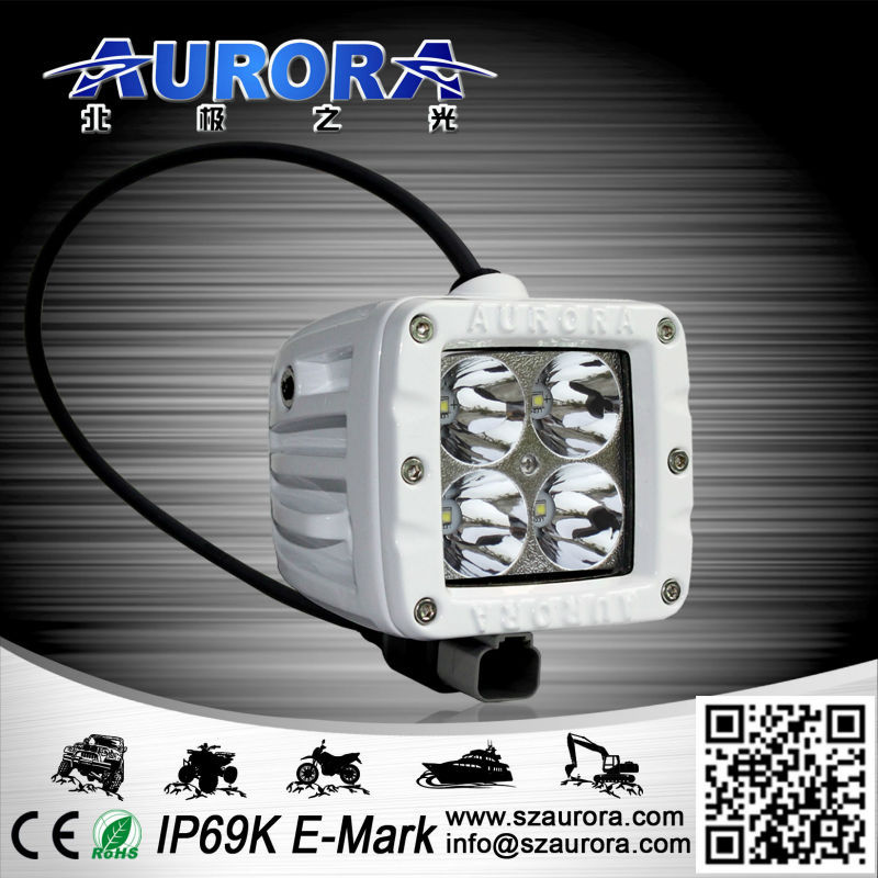 aurora motorcycle accessories 2'' rugged ridge off road led light 