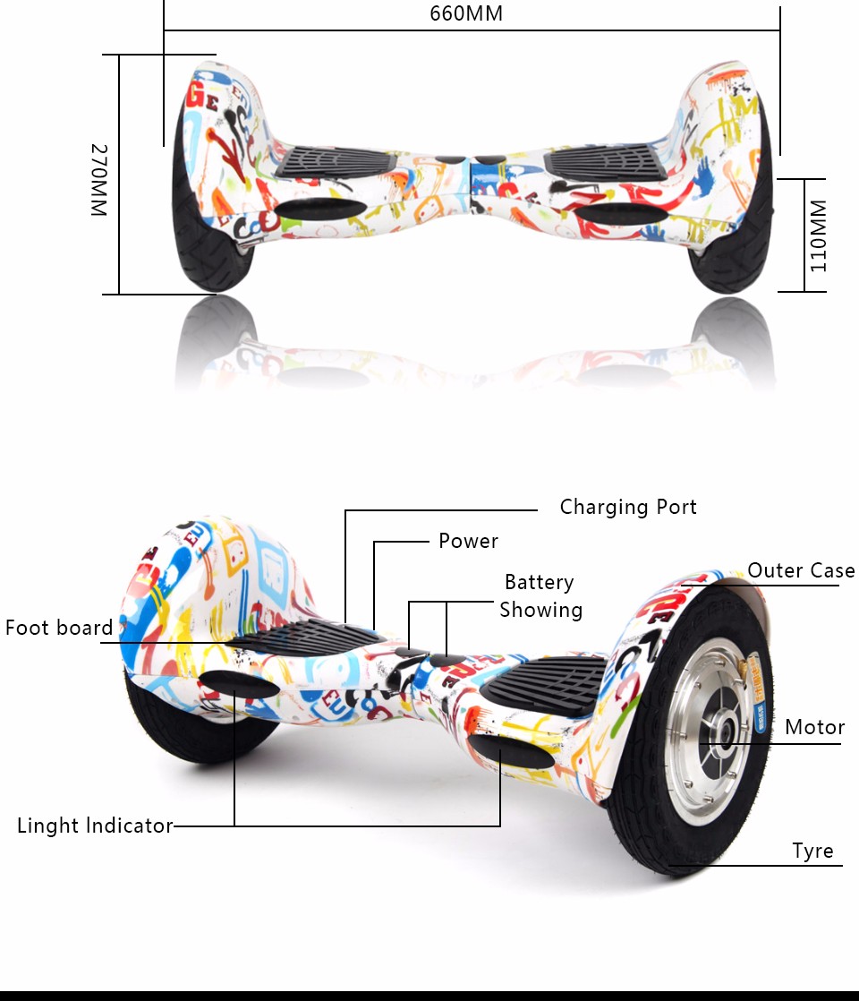 工場直接10インチ二輪自己スマート電気バランススクータースケートボード電動hoverboard卸売と小売仕入れ・メーカー・工場