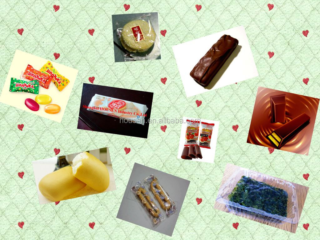 Horizontal cholocate bar packing machine, bread packing machine