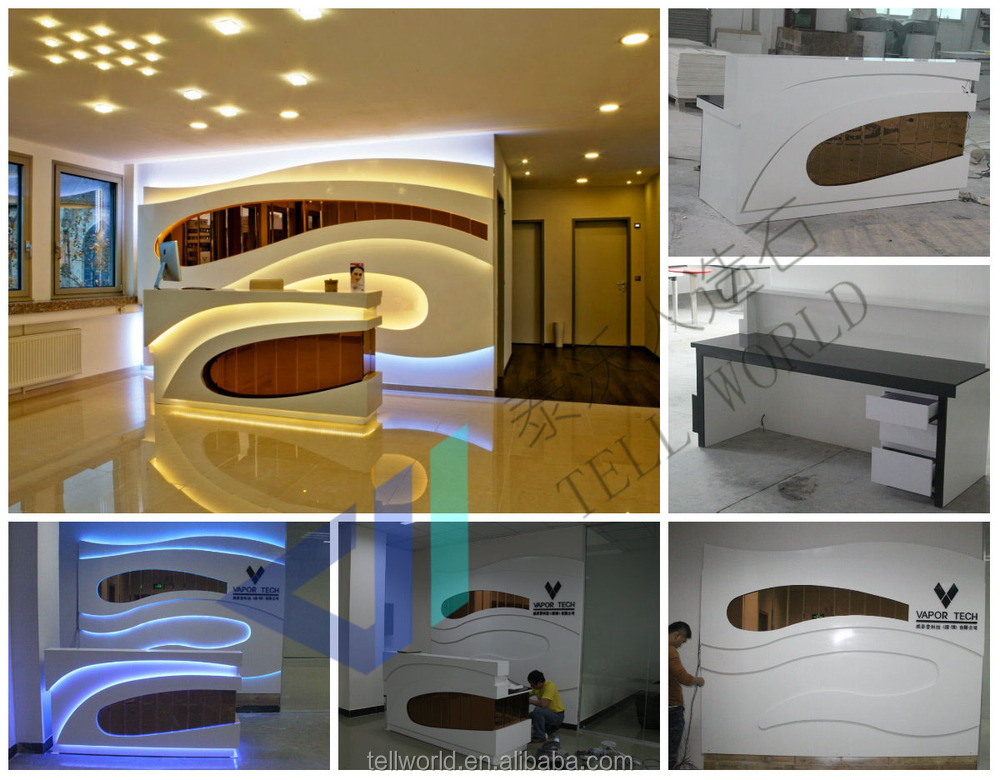 Spa Reception Desk Led Front Office Counter Design Buy Led