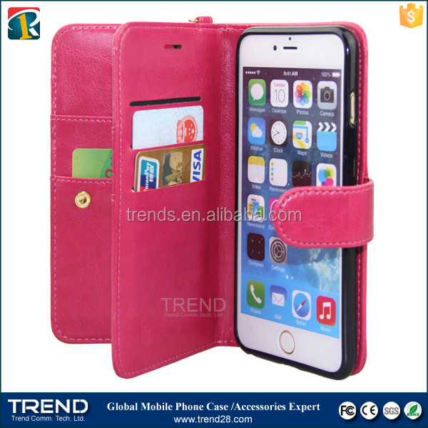 wallet style leather case for iphone 6 6s