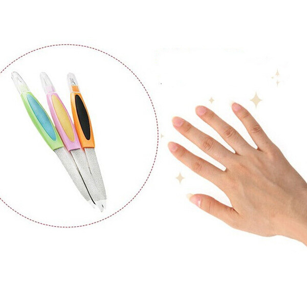 新しいスタイルの爪やすり2015ミニプラスチック製のハンドル単語v爪やすり 問屋・仕入れ・卸・卸売り