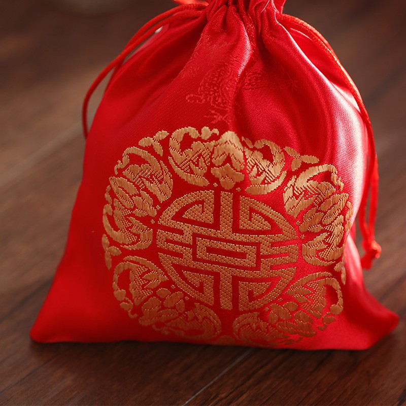 Nice Chinese New Year Lucky Drawstring Pouch Bag Buy Pouch Bag