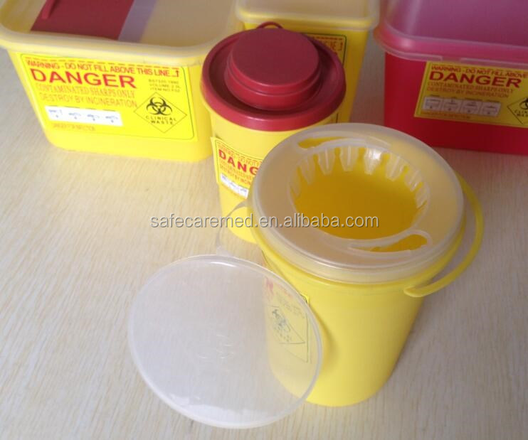 Square 10l Medical Sharps Disposal Container /sharp Collection Bin