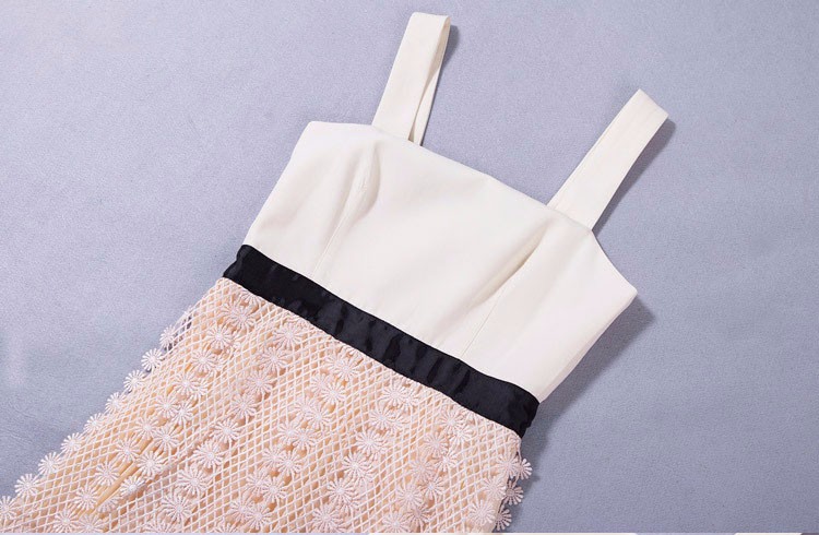 2016新しいデザイン女性のドレス刺繍カジュアルスパゲッティストラップレースロングドレス仕入れ・メーカー・工場