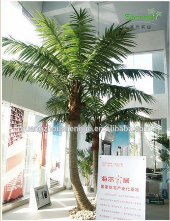 bend afforest tree factory price pool/hall/playground/beach outdoor landscaping UV protective fiberglass hand-made coconut tree