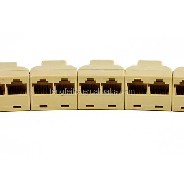 最高品質cat5lanアダプタ2ウェイyスプリッタ分周器rj45ネットワークケーブルカプラー仕入れ・メーカー・工場