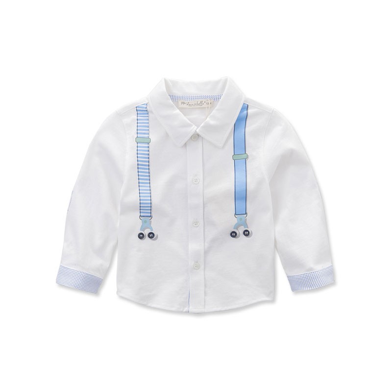 DB3562デイブベラ春男の子プリントシャツよちよちトップ幼児シャツ男の子ハンサムシャツグリッドチェック柄シャツ仕入れ・メーカー・工場