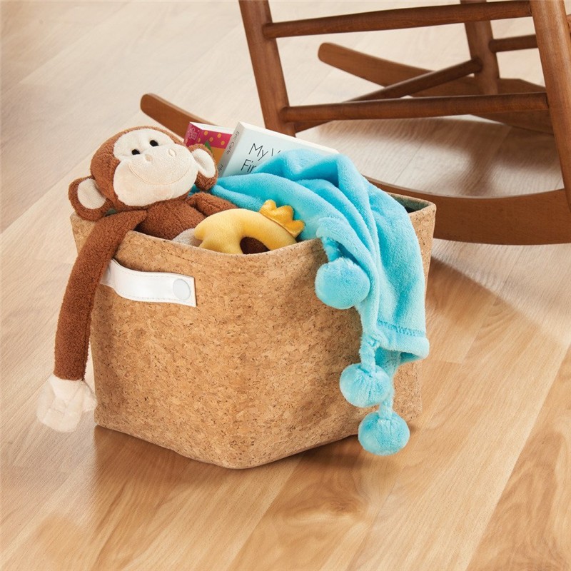 Natural Cork Fabric Storage Bin (3).jpg