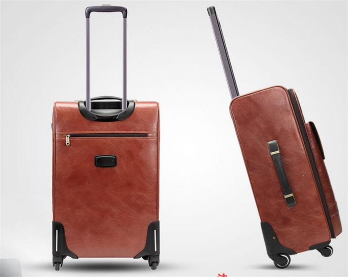 ヴィンテージスタイルの新しいデザイン本物の革のスーツケースjournety長い男性と女性のための最高の品質でスーツケースを移動仕入れ・メーカー・工場