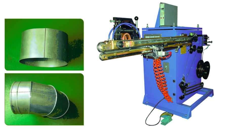HVAC automatic Air duct longitudinal stitch seam welding machine for