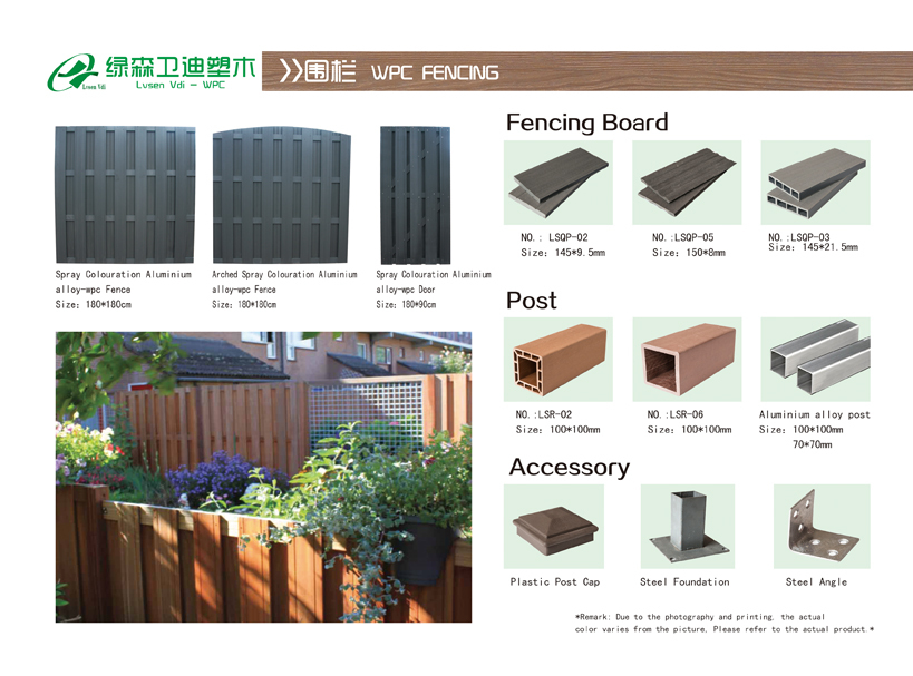 Wpc ガーデン フェンス木材プラスチック複合フェンシング仕入れ・メーカー・工場