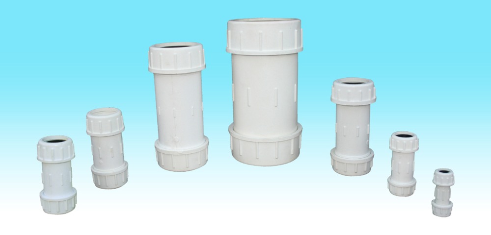 Js High Quality Pvc Compression Coupling Upvc Quick Fitting For